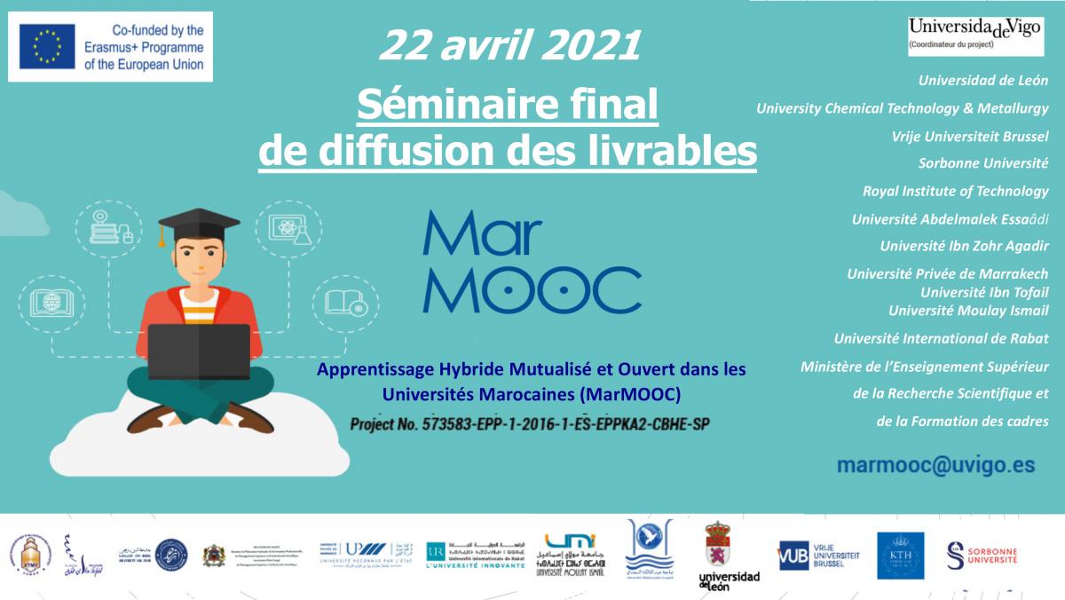 Séminaire final de diffusion des livrables relatifs au projet MarMOOC