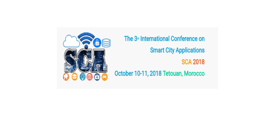 SCA 2018: 3ème édition de la Conférence Internationale sur les applications Smart City