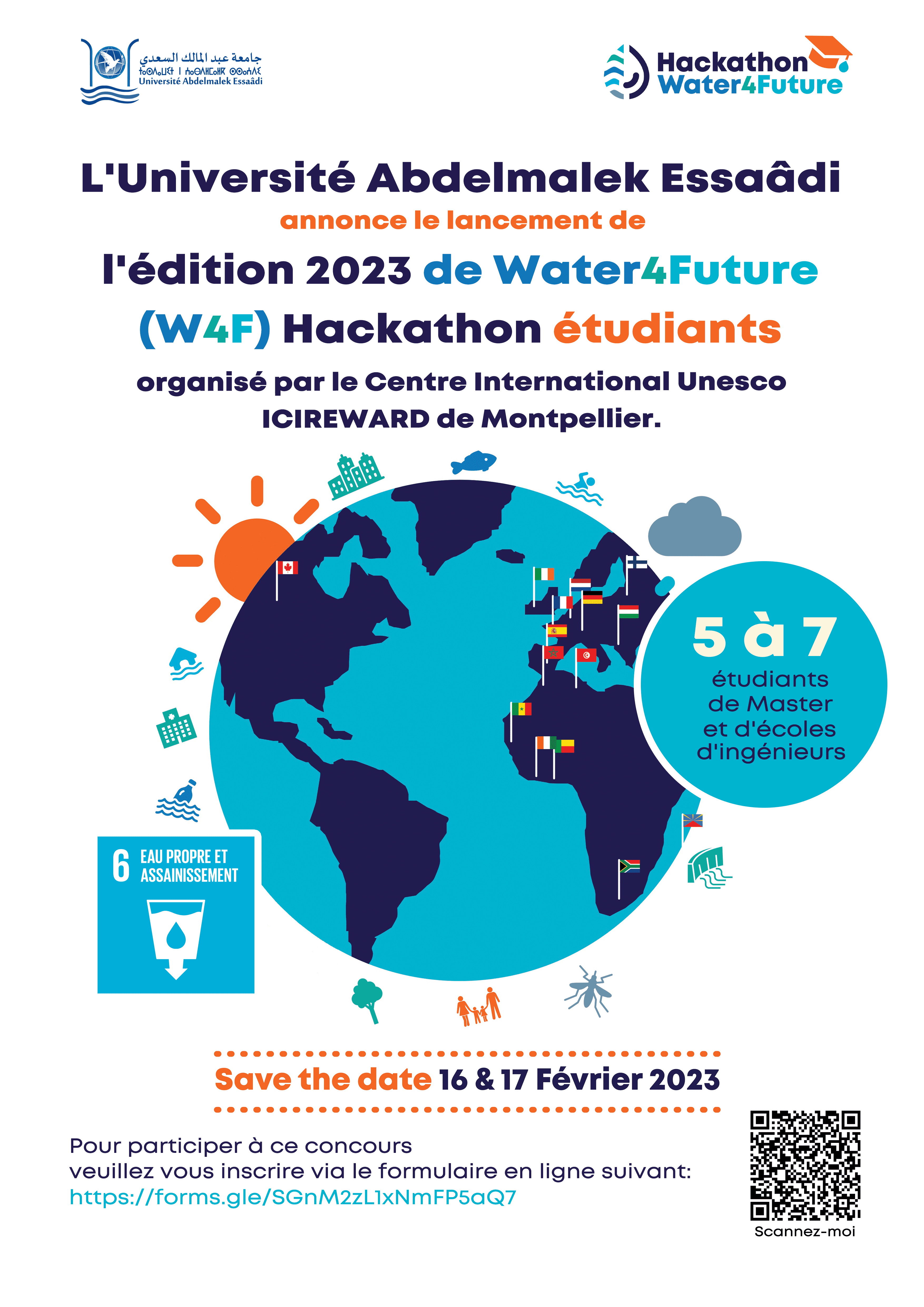 L'édition 2023 du Water4Future (W4F) Hackathon étudiants