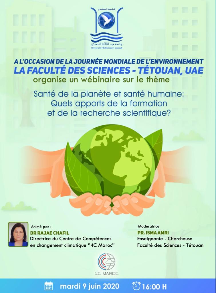 "Santé de la planète et santé humaine : Quels apports de la formation ? et de la recherche scientifique ?​"