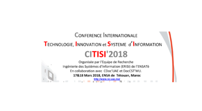 Conférence Internationale en Technologie, Innovation et Système d’Information à l'ENSA de Tétouan