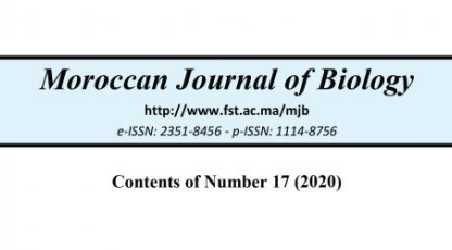 Parution du N° 17 de Moroccan Journal of Biology